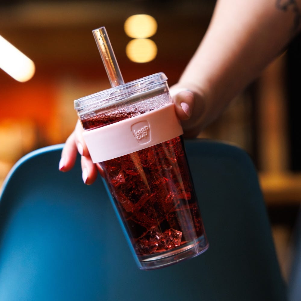 Cold Cup Longplay Boba - 16oz | Pink Pashmak