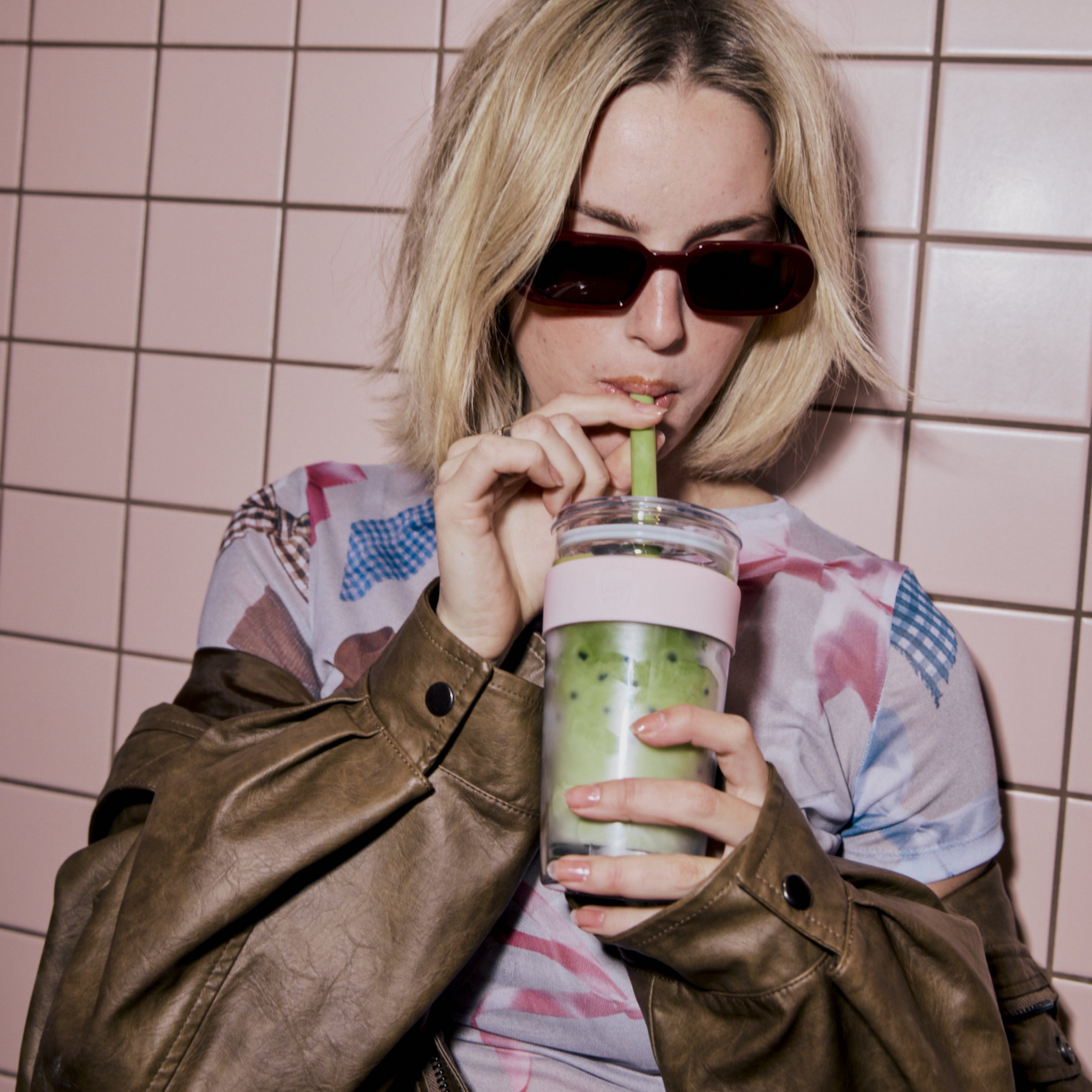 Cold Cup Longplay Boba - 16oz | Pink Pashmak